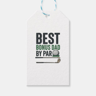 Bästa Bonus Pappa av Par Golf Tröja Design_1 Presentetikett