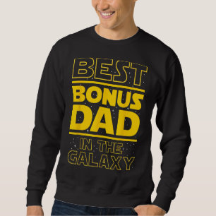 Bästa Bonus Pappa i Galaxy - Stepfather Stepdad Lång Ärmad Tröja