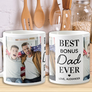 Bästa BONUS PAPPA någonsin Anpassningsbar 2 Photo Kaffemugg