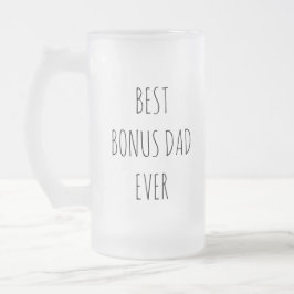 Bästa Bonus Pappa någonsin Frostat Ölglas