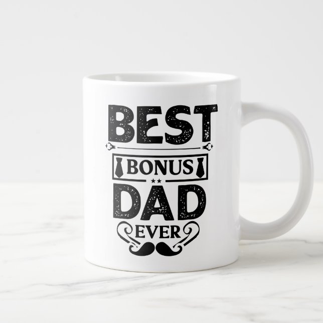 Bästa Bonus Pappa någonsin Jumbo Mugg (Höger)