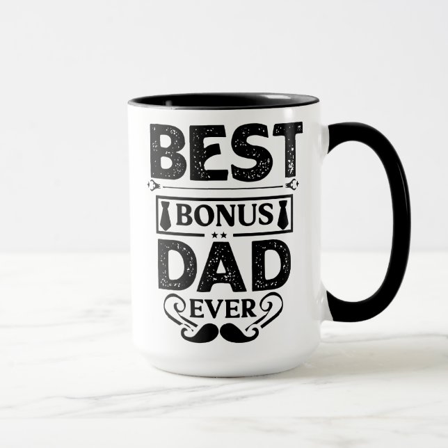 Bästa Bonus Pappa någonsin Mugg (Höger)
