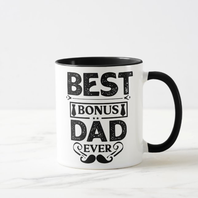 Bästa Bonus Pappa någonsin Mugg (Höger)