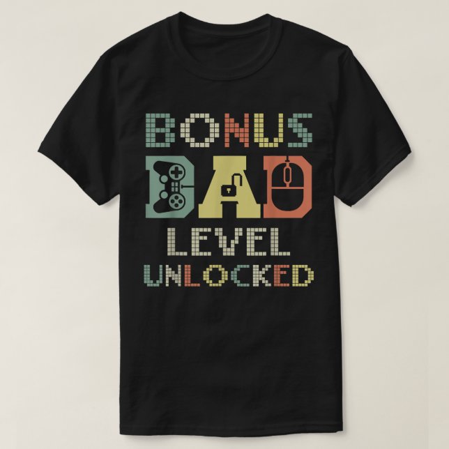 Bästa Bonus Pappa någonsin PC Builder Video Game P T Shirt (Design framsida)