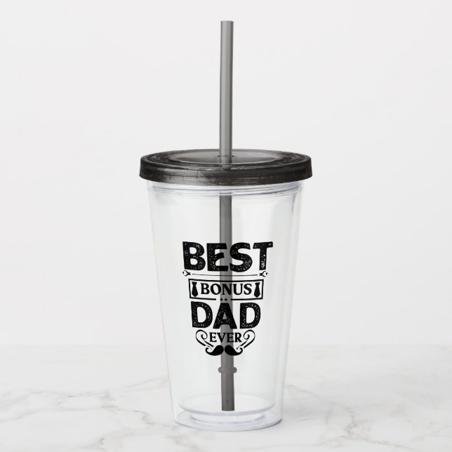 Bästa Bonus Pappa någonsin Take Away Mugg (Framsida)