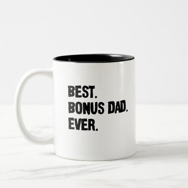 Bästa Bonus Pappa någonsin Två-Tonad Mugg (Vänster)