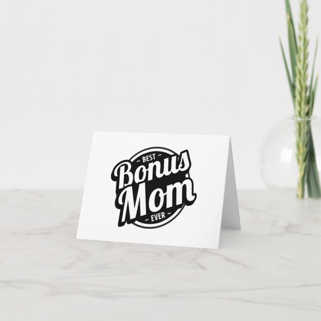 Bästa Bonusmamma Någonsin Kort (Framsida)