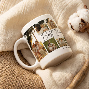 Bästa bonuspappa 10 fotokollage minnessaker kaffemugg