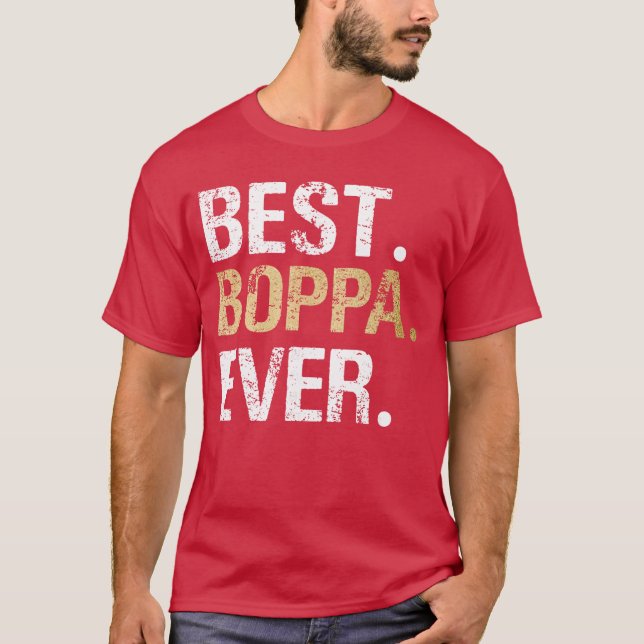 Bästa Boppa Någon Gångs Farfar Farbror Pojke T Shirt (Framsida)