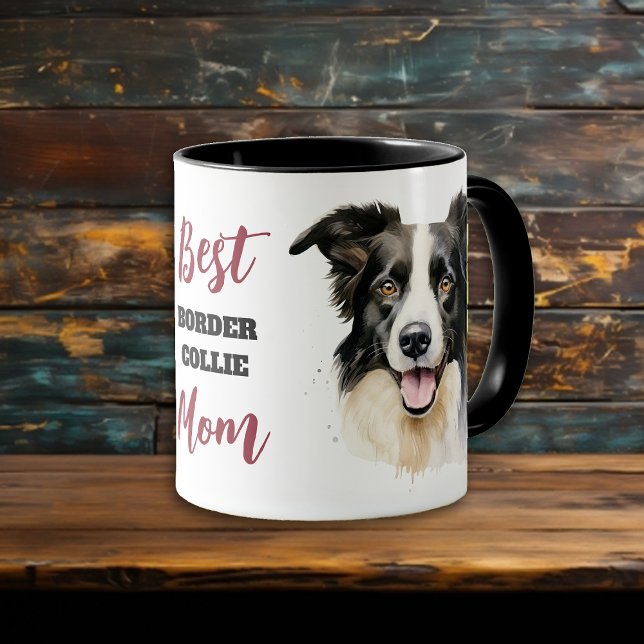 Bästa Border Collie Hundmamma Mugg (Skapare uppladdad)