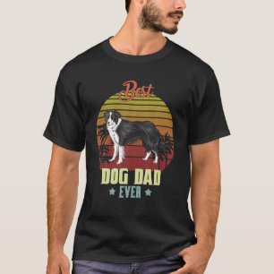 Bästa Border Collie Pappa Någonsin Pappas presente T Shirt