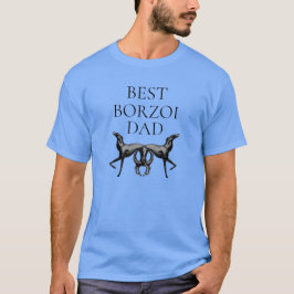 Bästa Borzoi Pappa T Shirt