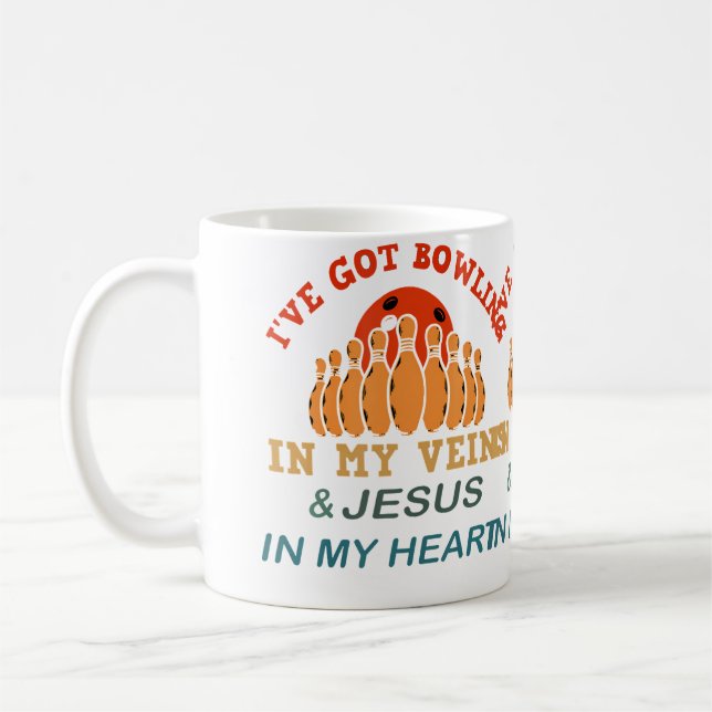 Bästa bowling Jesus Kristna bowling Kaffemugg (Vänster)