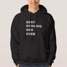 Bästa bowlingpappan någonsin hoodie