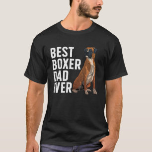 Bästa boxer Hund design För manar Pappa Pet Animal T Shirt