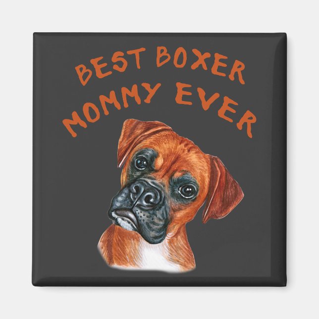 Bästa Boxer-mamma någonsin Magnet (Framsidan)