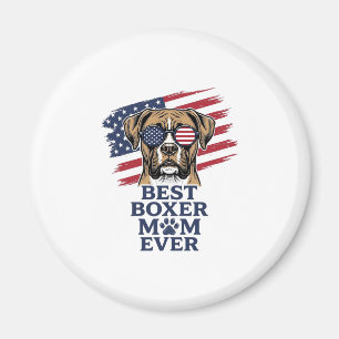 Bästa Boxer Mamma Någonsin Patriotisk Hund Tröja D Magnet