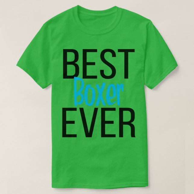 Bästa boxer någonsin 1 t shirt (Design framsida)