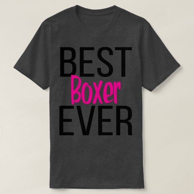 Bästa boxer någonsin 2 t shirt (Design framsida)