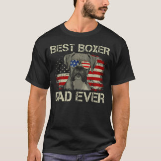 Bästa boxer pappa någonsin hundälskare amerikan t shirt