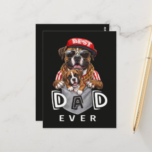 Bästa boxer pappa någonsin vykort