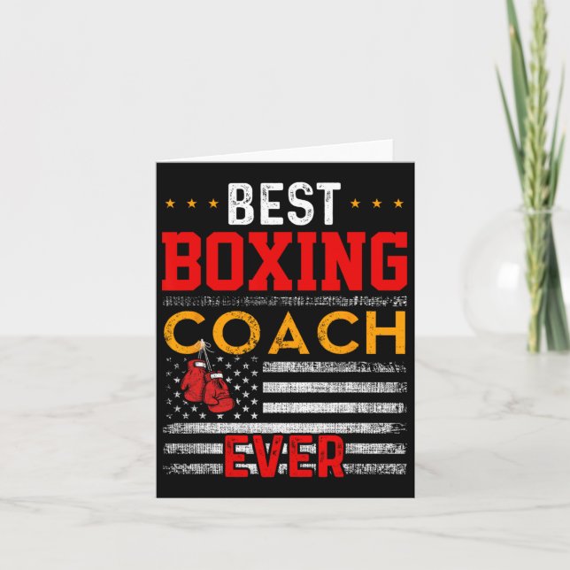 Bästa Boxing Coach-träning för Boxing Coach-tränin Kort (Framsida)