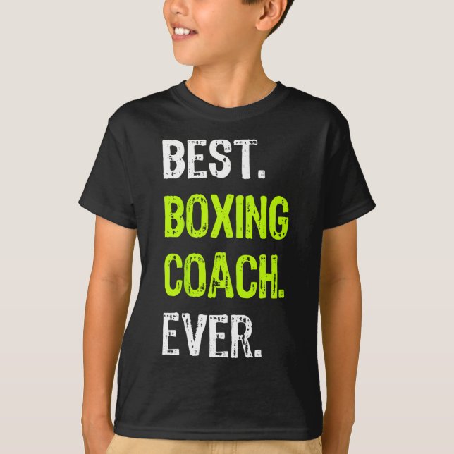 Bästa boxningscoach någonsin  t shirt (Framsida)