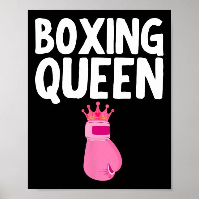 Bästa boxningskonst för tjejer Kvinnor Handskar Bo Poster (Framsidan)
