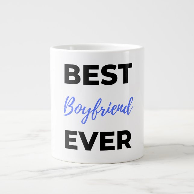 Bästa boyvän någonsin Black Jumbo Mugg (Framsidan)