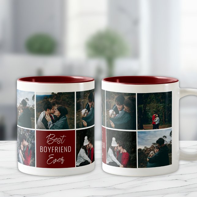 Bästa boyvän någonsin Personlig Photo Coffee Mugg (Skapare uppladdad)