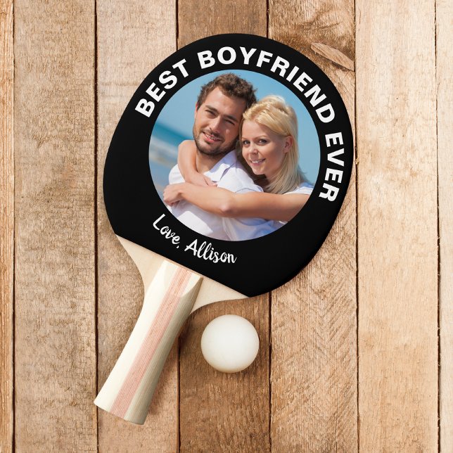 Bästa boyvän någonsin Photo Black Pingisracket (Skapare uppladdad)