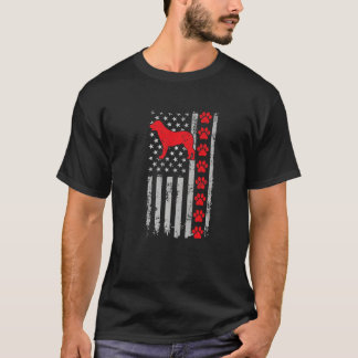 Bästa brandman Stabyhoun Mamma Pappa Aldris Flagga T Shirt