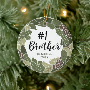Bästa Bro-andedräkt för bronutandning, bästa Perso Julgransprydnad Keramik