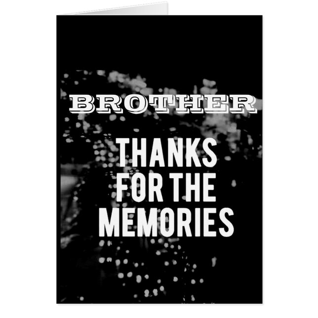 **BÄSTA BRODER EVER** GRATTIS PÅ FÖDELSEDAGEN HÄLSNINGSKORT (Framsidan)