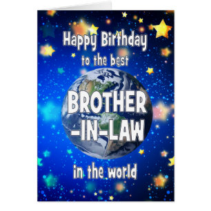 Bästa broder i lagen på världsdagen hälsningskort