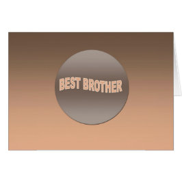 Bästa bror för två ton hälsningskort