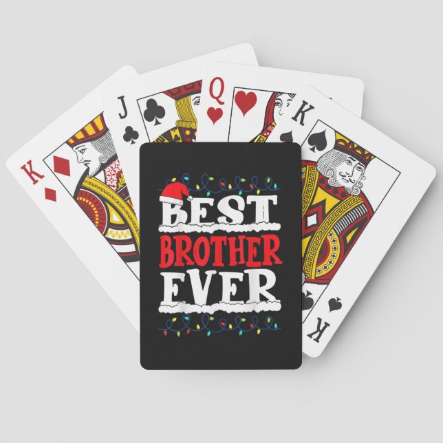 Bästa bror Ljus SA, hela julfamiljen Casinokort (Baksidan)