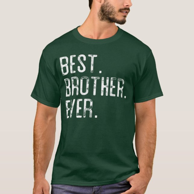 Bästa bror någonsin för bror-pullover retro t shirt (Framsida)