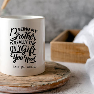 Bästa bror någonsin Lussbroder i juridisk gåva Kaffemugg