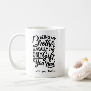 Bästa bror någonsin Lussbroder i juridiska prese Kaffemugg