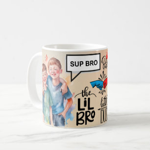 Bästa bror någonsin-mugg med hjärtlig kärleksmedde kaffemugg