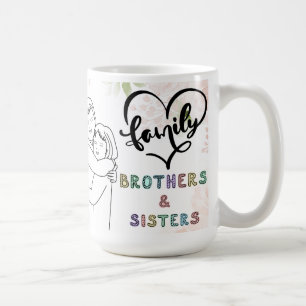 Bästa bror någonsin-mugg med hjärtlig kärleksmedde kaffemugg