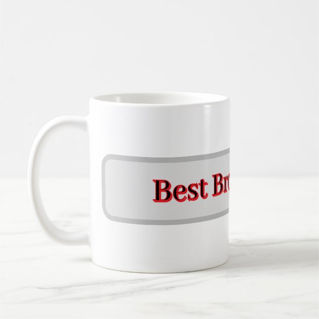 Bästa bror någonsin – presentmugg kaffemugg (Vänster)