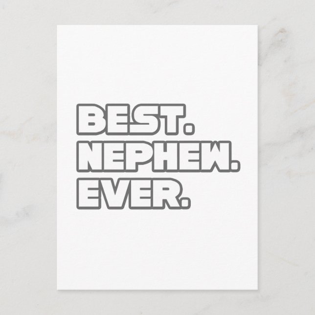 Bästa brorson någonsin vykort (Framsida)