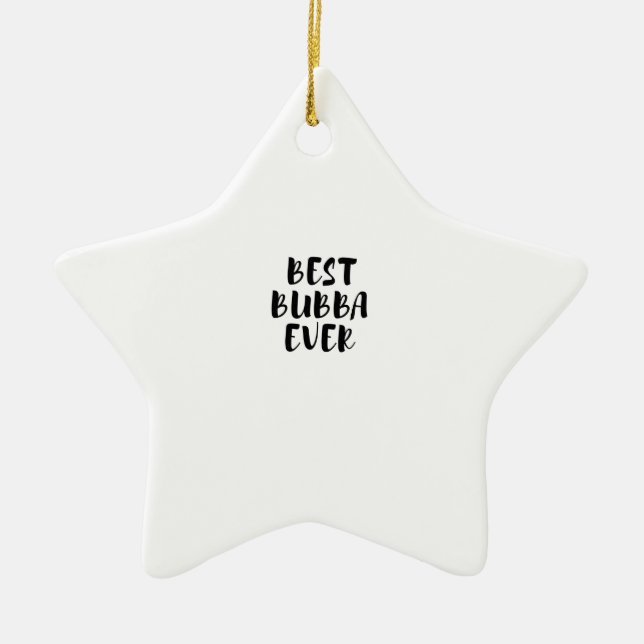 Bästa bubba någonsin julgransprydnad keramik (Framsidan)