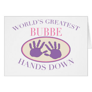 Bästa Bubbe utan konkurrens T-shirt Hälsningskort