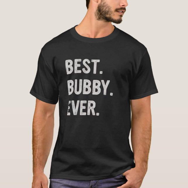 Bästa Bubby All Family Grandma T Shirt (Framsida)