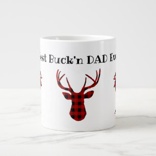 Bästa Buck i Pappa någonsin Jumbo Mugg