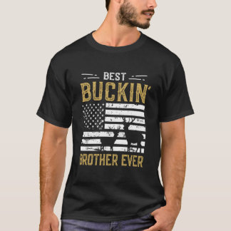 Bästa Buckin Brother Aldriny Gift Hjort Hunter Co T Shirt