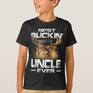 Bästa Buckin-morbror nånsin Shirt Hjort Hunting Bu T